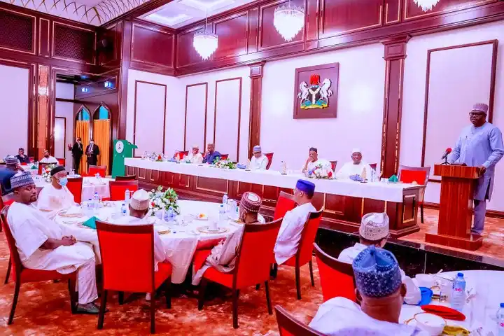 PHOTOS: President Buhari Breaks Fast With Progressive Leaders In Aso Rock