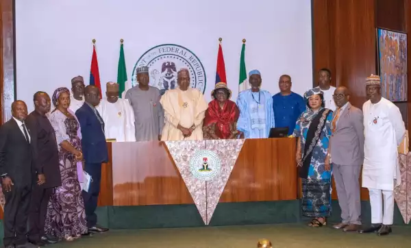 President Buhari Receives Police Service Commission In Aso Rock