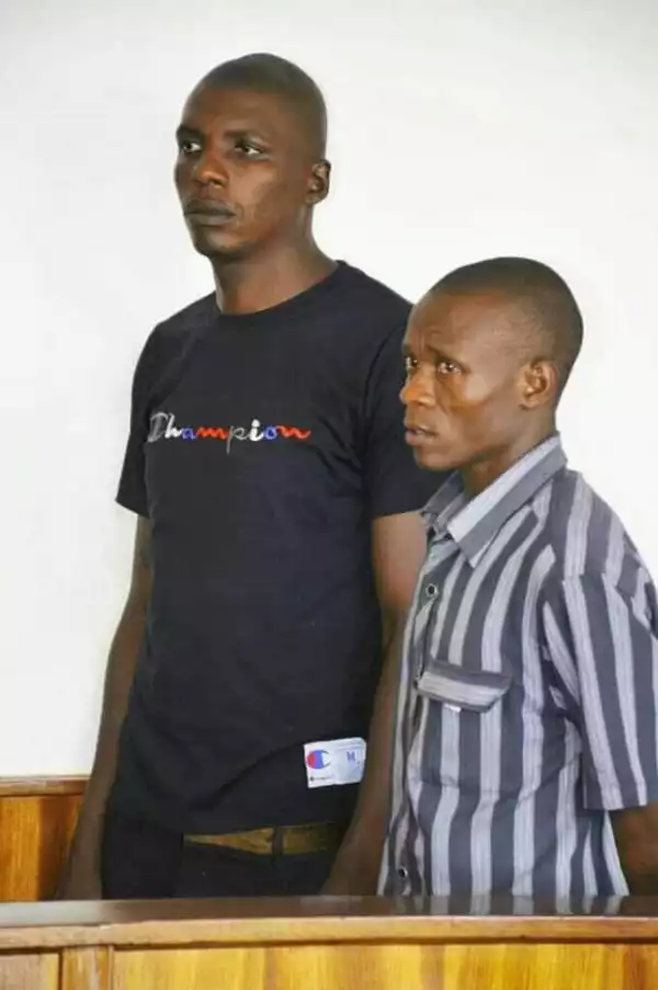 COVID-19 Lockdown: Photo Of Policeman, Security Officer Arrested For Battering Pregnant Woman