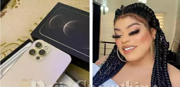 Bobrisky Becomes The First Man And Woman To Own The Latest iPhone 12 Pro In Nigeria