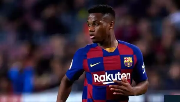 Barcelona Boss Refuses To Blame Ansu Fati For Red Card