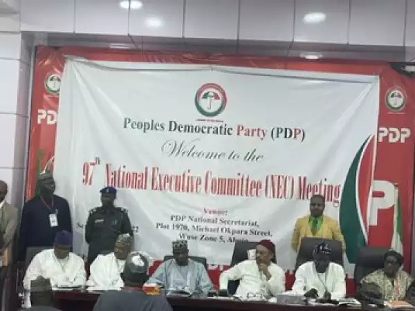 PDP NEC Passes Vote Of Confidence On Iyorchia Ayu