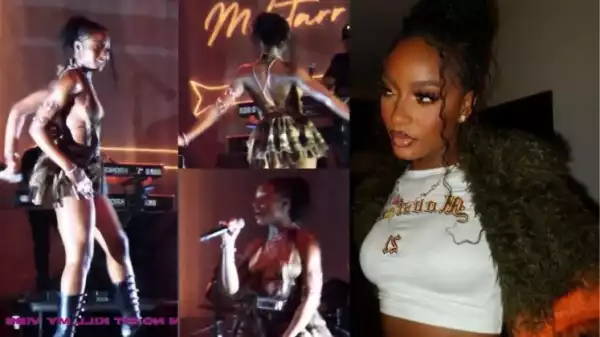 Isn’t That Too Short – Reactions As Ayra Starr Performs In Skimpy Outfit at Her Show In the USA (Video)