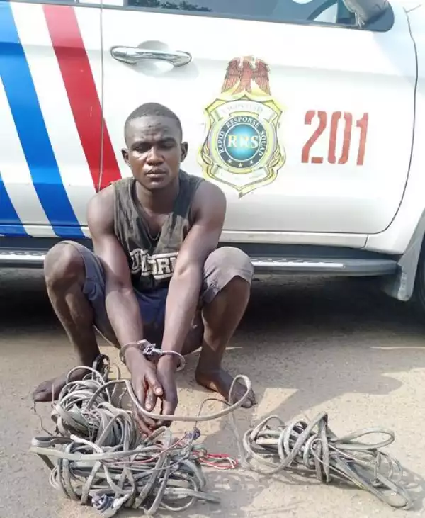 Police Arrest Nigerien For Stealing Cables On Third Mainland Bridge