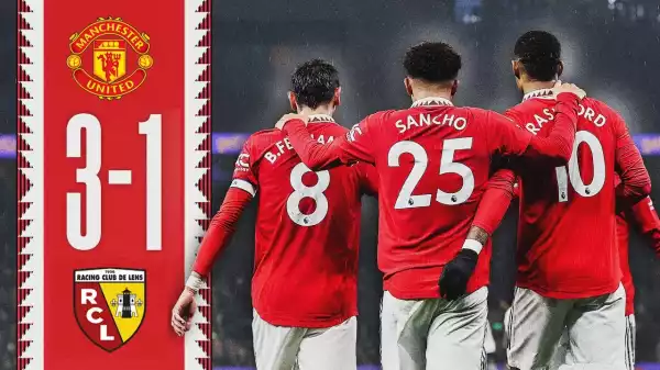 Manchester United vs Lens 3 - 1 (Pre-season Goals & Highlights)