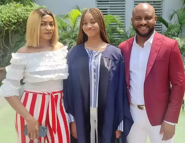 Yul Edochie Surprises Daughter On Matriculation Day (Photos)