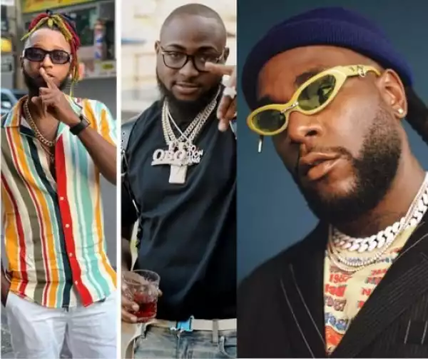 Yung6ix Calls On Davido And Burna Boy To End Their “Beef” Over Fear It May Escalate