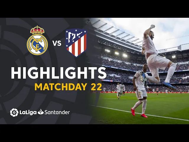 VIDEO: Real Madrid vs Atlético de Madrid 1 - 0 LA Liga Highlights | 01-02-2020