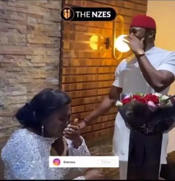 Actor Stan Nze And Wife, Jessica Obasi Share Their Proposal Video Months After Their Wedding