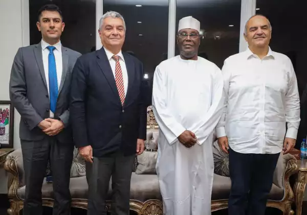 Turkish Ambassador To Nigeria, Bayrakatar Gidayet Visits Atiku Abubakar
