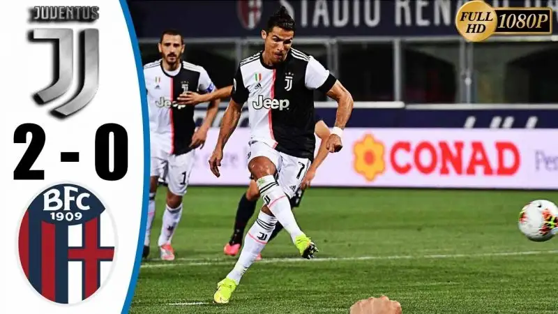 Cristiano Ronaldo scores as Juventus Beat Bologna