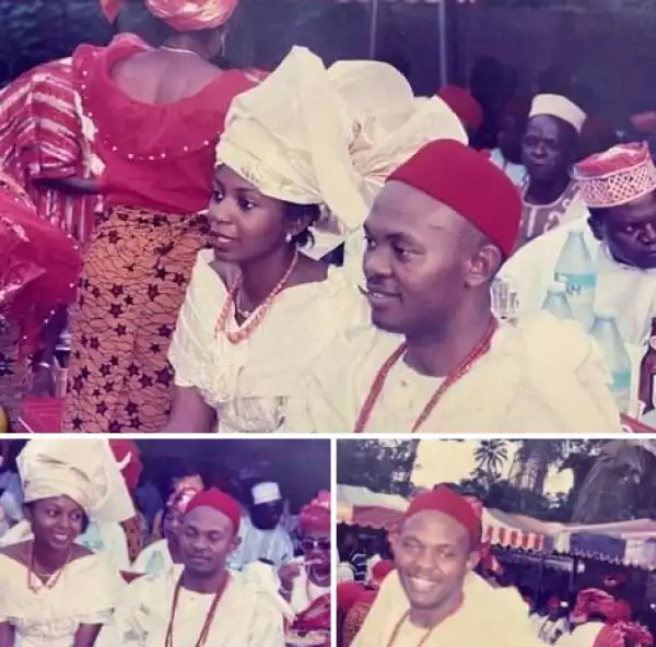Tony Elumelu Shares Throwback Photos From His Traditional Wedding