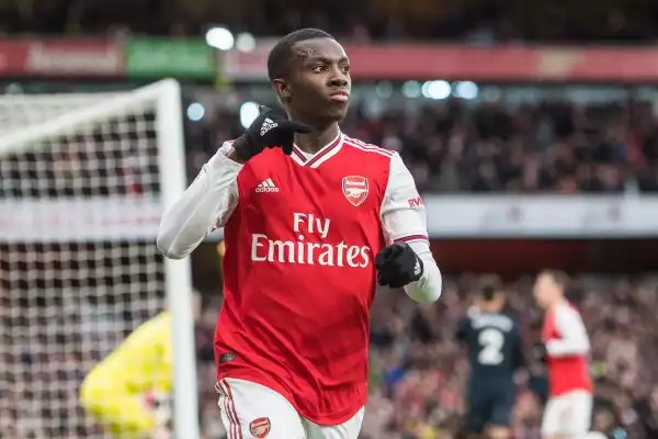 Aubameyang Teaching Nketiah How To Be A ‘Top Striker’ As Arsenal Youngster Sets Lofty Targets