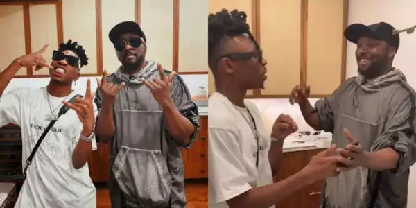 Mayorkun meets US singer and producer, Will.i.am in Miami (Video)