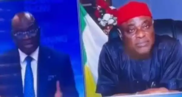 TV Anchor, Reuben Abati And APGA Chair, Victor Oye, Clash On National TV (Video)