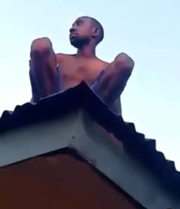 Alleged wizard returning from coven crash lands on roof top in Delta (video)