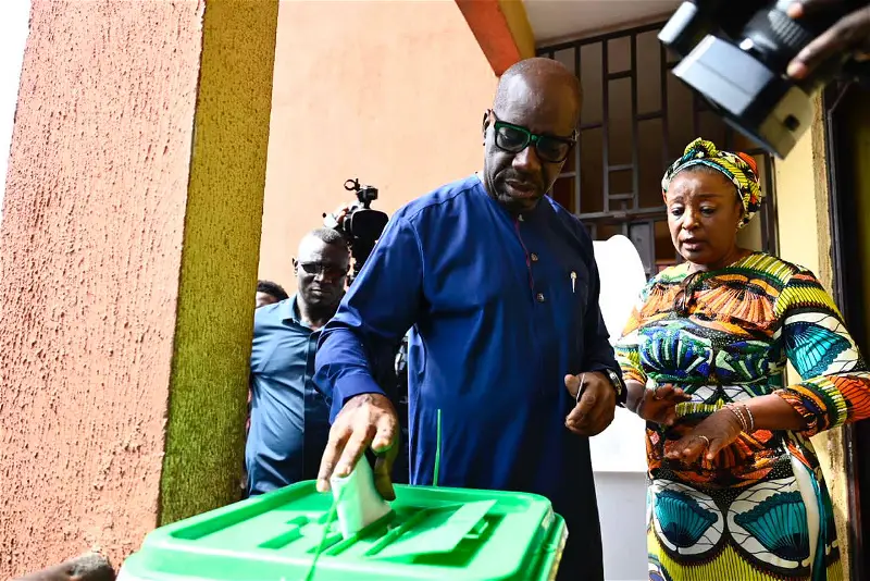 Obaseki votes, attributes voter apathy to tight security