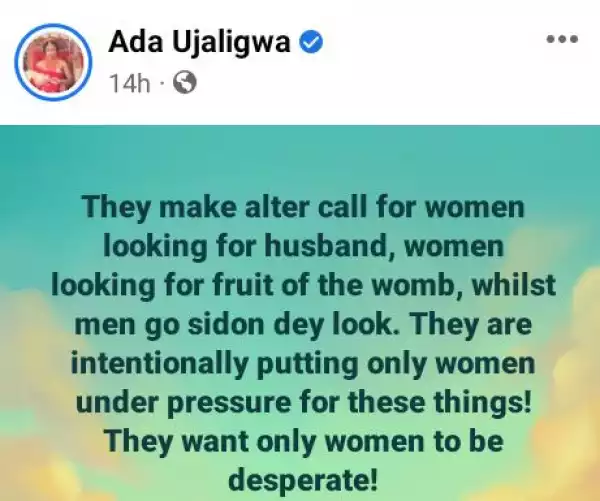 They Make Altar Call For Women Looking For Husbands And Fruit Of The Womb - Nigerian Doctor Says Churches Put Women Under Pressure