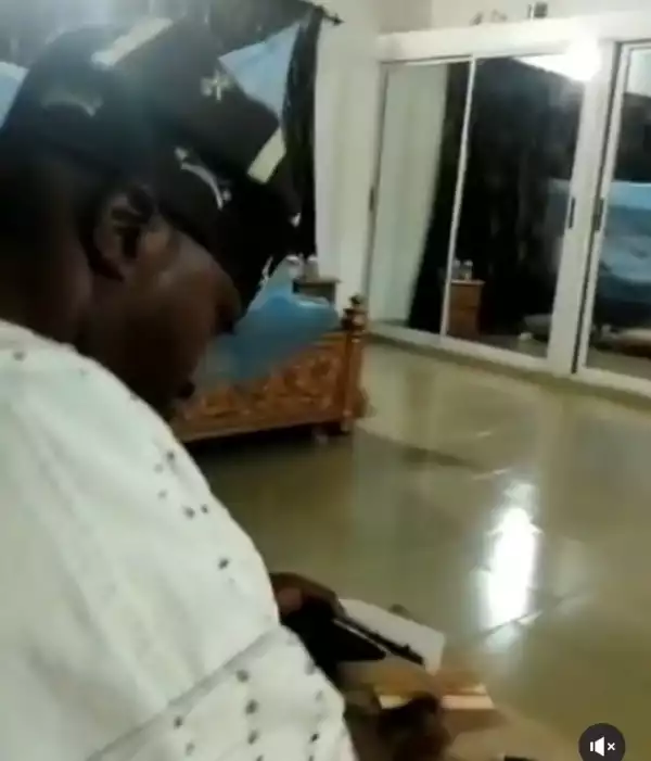 Video purportedly showing Oluwo of Iwo rolling up a joint is leaked by his ex-wife