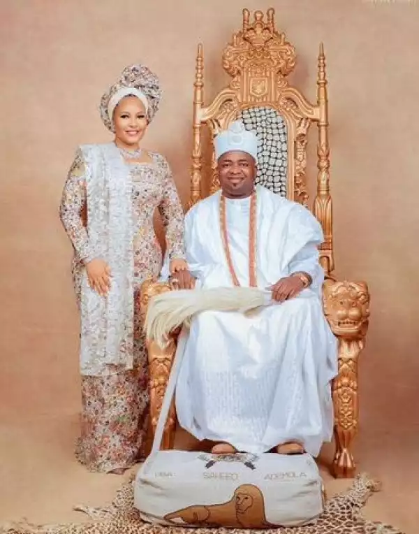 Oba Elegushi And His 2nd Wife Celebrate 3rd Wedding Anniversary