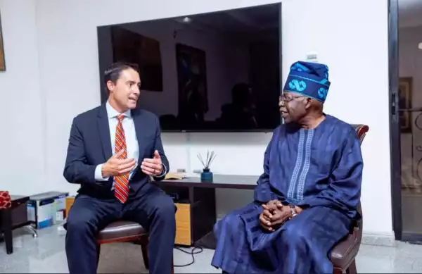 Bola Tinubu Meets Ohio Secretary Of State, USA In Abuja (Photos)