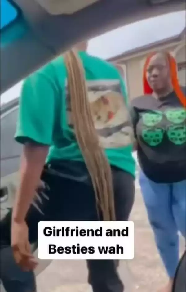 Drama As Lady Fights Bestie In Public, Says She Wants To Snatch Her Man (Video)