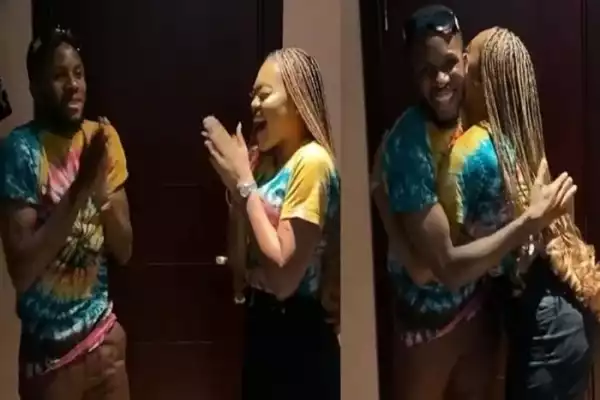 #BBNaija: Evicted Housemate, Lilo Goes Crazy After Meeting Her ‘Celebrity’ Friend, Brighto For The First Time (VIDEO)