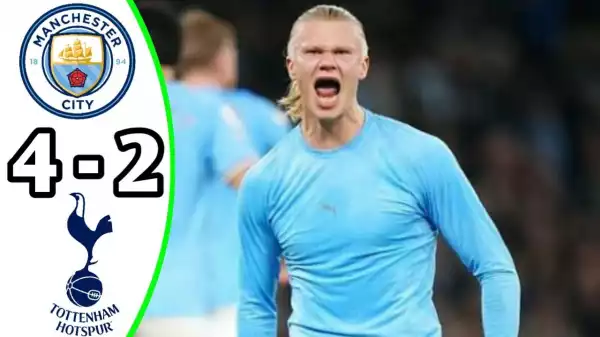 Man City vs Tottenham 4 - 2 (Premier League 2023 Goals & Highlights)