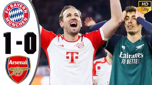 Bayern Munich vs Arsenal 1 - 0 (Champions League 2024 Goals & Highlights)
