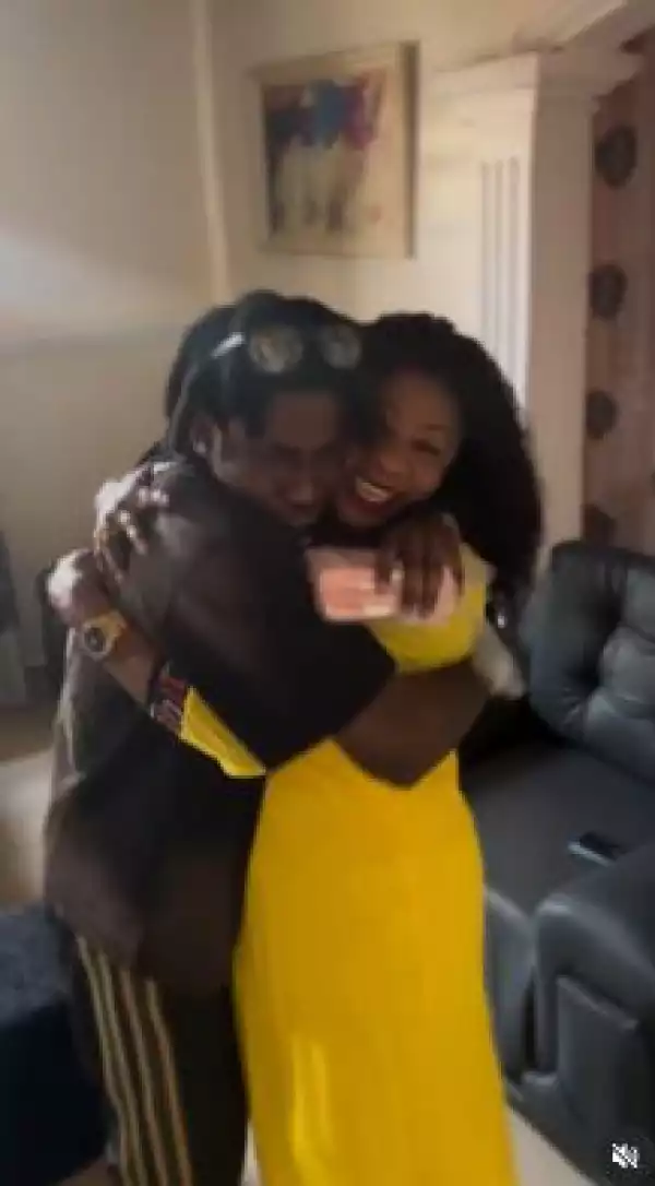 The Only Reason Man Dey Hustle – Shallipopi Writes As He Reunites With His Mother (Video)