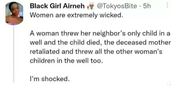Woman Whose Only Child Was Thrown In A Well By Her Neighbour Retaliates By Throwing All The Neighbour