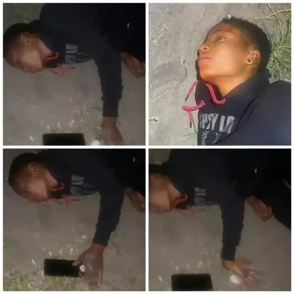 Lady found lying helplessly by the roadside in Lekki (video)