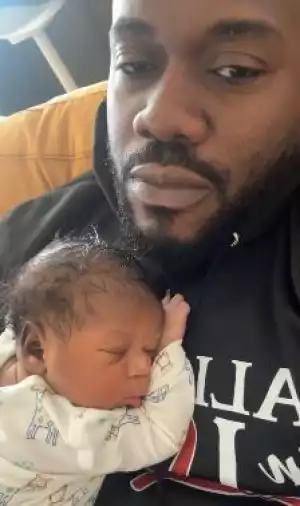 Actor Deyemi Okanlawon Shares Video With Newborn Son