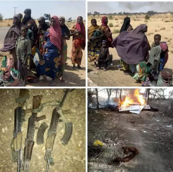 MNJTF Eliminate Insurgents, Rescues Wives And Children Of Boko Haram Terrorists In Borno