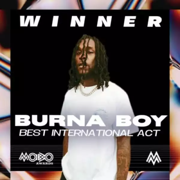 Burna Boy wins “Best International Act” at MOBO Awards 20200