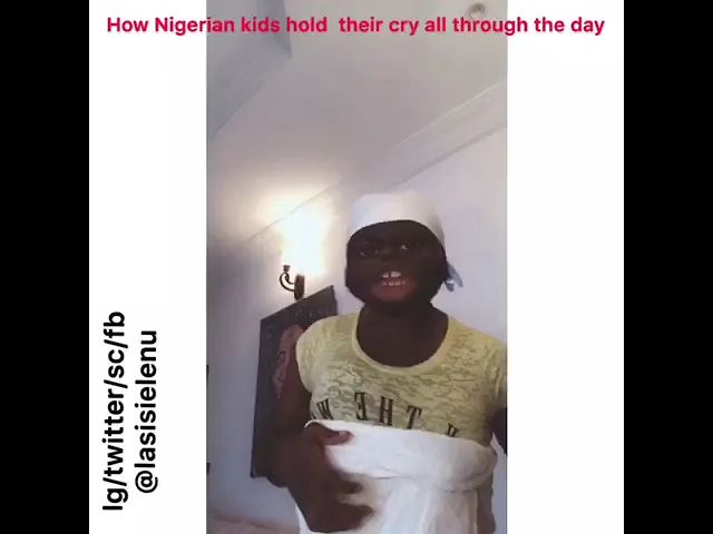Lasisi Elenu - How Nigerian Kids Hold Their Cry Throughout the Day (Comedy Video)