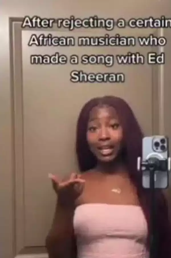 I Turned Down An African Singer That Made A Song With Ed Sheeran – American Model Brags (Video)