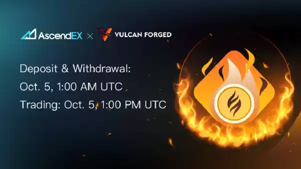 Vulcan Forged Lists on AscendEX – Press release Bitcoin News
