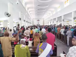 Bishop demands justice for 41 Owo attack victims as church reopens