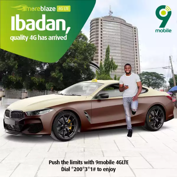 9mobile Introduces 4G LTE in Ibadan for highspeed data experience