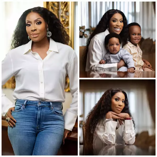 Media Mogul, Mo Abudu Shares New Photos Of Herself With Her Adorable Grandsons As She Turns 58