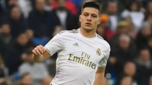 Luka Jovic training on his own at Real Madrid