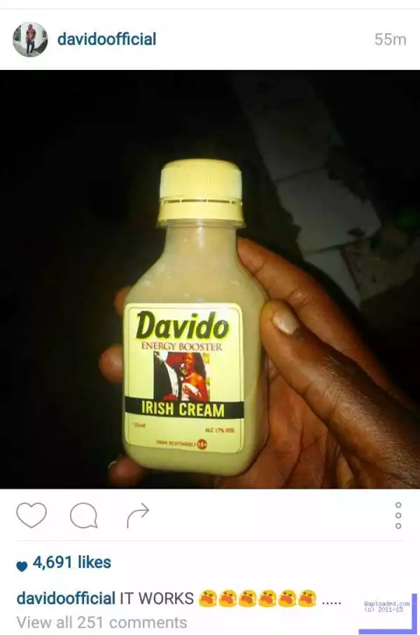 Hilarious?? Davido starts Selling Sex Energy Booster (Fans React) 