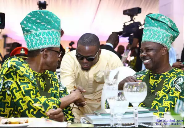 Photo: Olamide Meets President Buhari At Ogun State 40th Anniversary Today