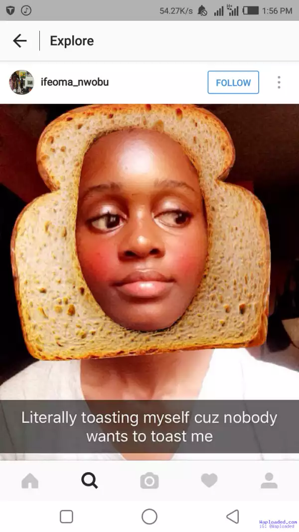 Lol: This Is What Happens When All Guys Refuse To Toast You (photo)