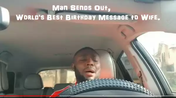 Man sends the best birthday message of the year to his wife - Video
