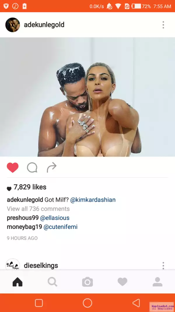 Real Or Photoshop? Adekunle Gold In Sexy Photoshot With Kim Kardashian