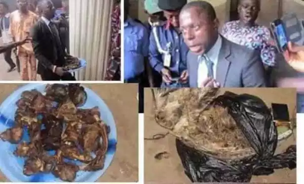 End Time....!!! Pastor Caught With Human Meat And Fetish Items (Graphic Photo)