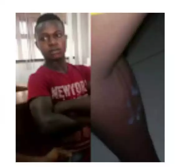 This is How This Guy Ejaculated on a Girl Today Inside Bank in Anambra State - Photos